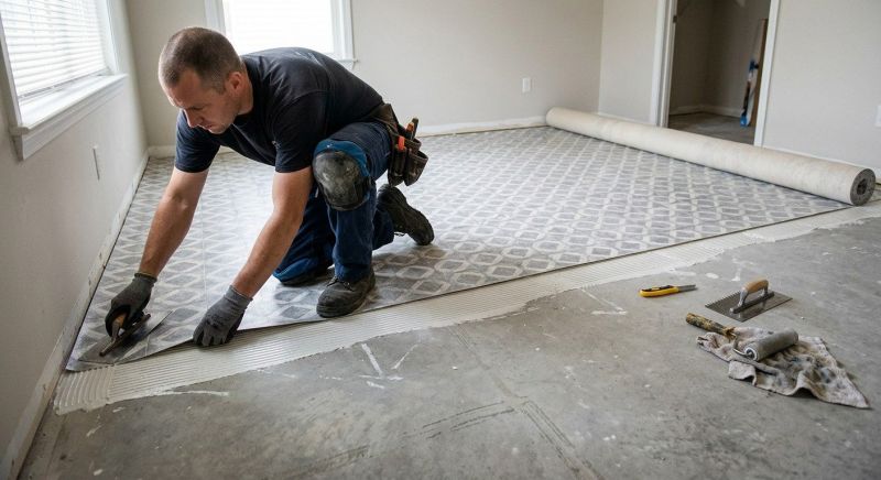 Sheet Vinyl Installation in Ocean View, DE